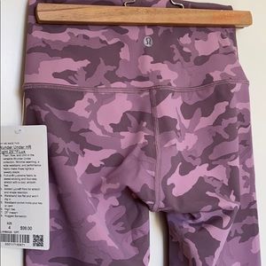 Lululemon Wunder Under Tights Incognito Pink Camo